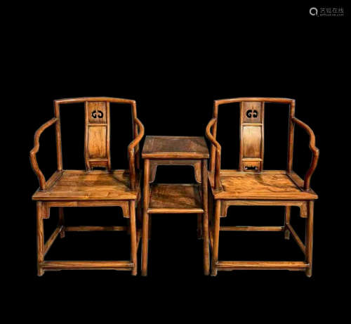 SET OF CHINESE HUANGHUA PEAR CHAIRS, MING DYNASTY