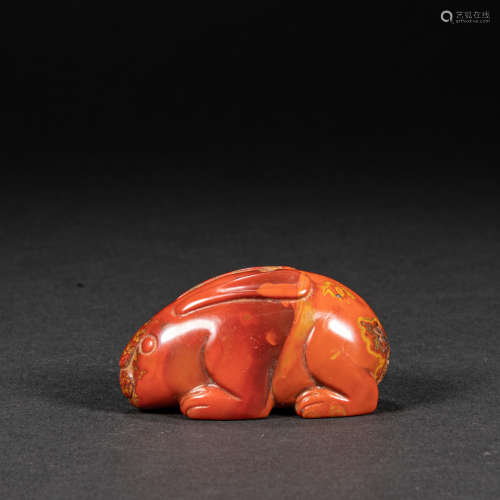 CHINESE AGATE RABBIT, HAN DYNASTY