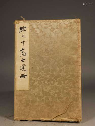 CHINESE CALLIGRAPHY AND PAINTING BOOK PAGES
