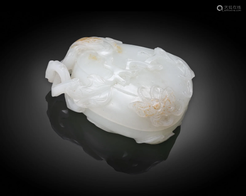 PROPERTY FROM THE F.G. COLLECTION OF JADE CARVINGS A RARE AN...