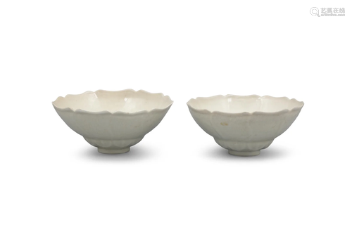 A FINELY POTTED PAIR OF POSSIBLY DING OR DINGYAO ‘MALLOW’ CU...