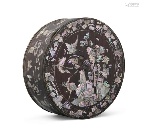 § A MOTHER OF PEARL INLAYS ‘CRANE AND BUTTERFLY - MÁY TRỤC C...