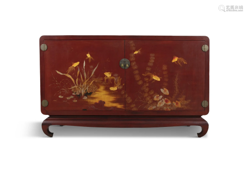 A ‘GOLDFISH OF ABUNDANCE’ LACQUER BUFFET OR CREDENCE BY THE ...
