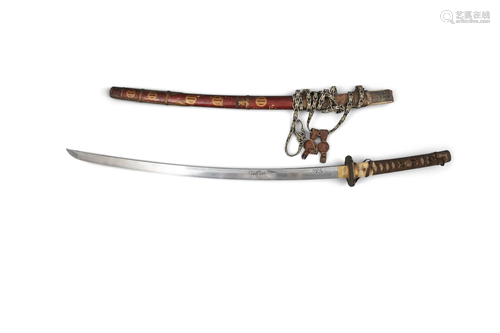 A SAMURAÏ SWORD, KATANA JAPAN, 19TH CENTURY With a blade ins...