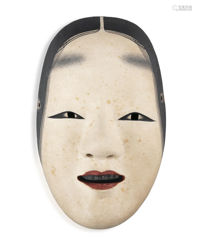 A NOH THEATER MASK OF WAKA-ONNA 若女 Japan, Taisho to Showa ...