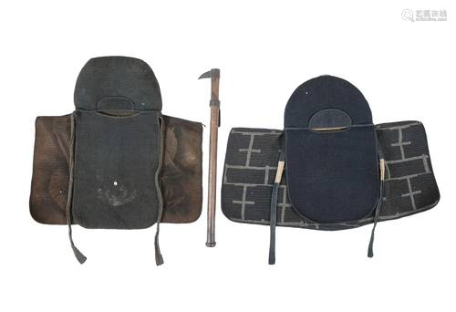 A GROUP OF THREE (3) FIREFIGHTER TOOLS JAPAN, SHOWA PERIOD I...