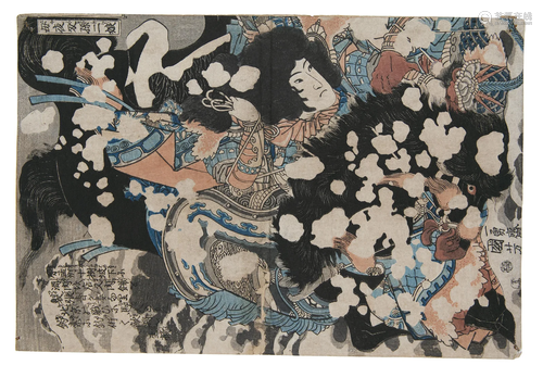 Utagawa Kuniyoshi 歌川国芳 (JAPAN, 1797–1861) ‘Sun Erniang, ...