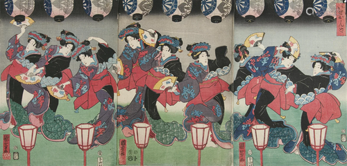 Utagawa Kuniyoshi歌川国芳 (Japan, 1797-1861) ‘Ise Chorus Son...