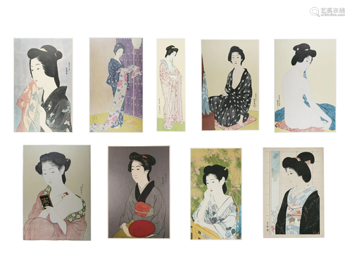 After Hashiguchi Goyo橋口五葉 (JAPAN, 1880-1921) Young beaut...