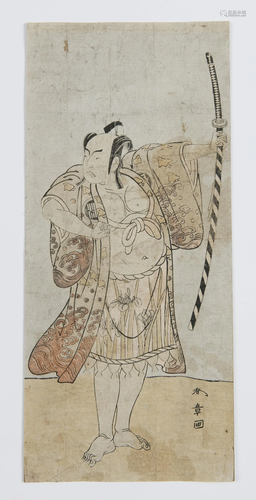 Katsukawa Shunshô 勝川春章 (JAPAN,1726-1792) Kabuki actor h...