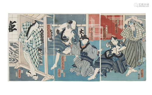 Utagawa Yoshiiku 歌川芳幾 also known as Ochiai Yoshiiku 落合