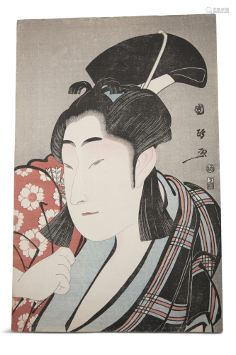 AFTER UTAGAWA KUNIMASA 歌川国政 (JAPAN, 1773-1810) Kabuki ac...