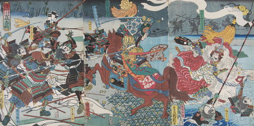 Toyohara Kunichika豊原国周 (JAPAN, 1835-1900) ‘Shinchû