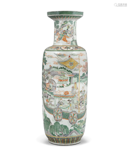 A MASSIVE FAMILLE VERTE PORCELAIN ‘SUÍ YÁNGDÌ 隋煬帝 EMPEROR