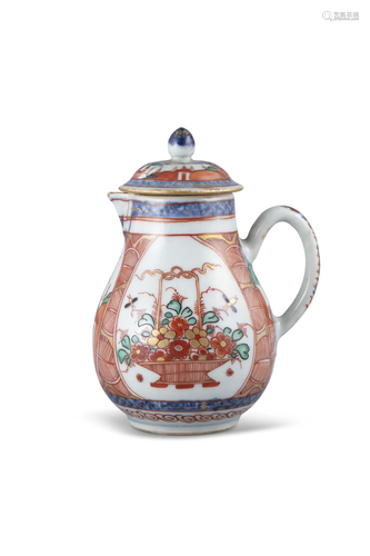 A CHINESE EXPORT PORCELAIN CREAMPOT AND COVER CHINA, QING DY...