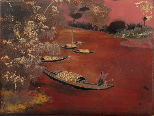 VIETNAMESE SCHOOL (VIETNAM, ACTIVE 20TH CENTURY) Paysage de ...