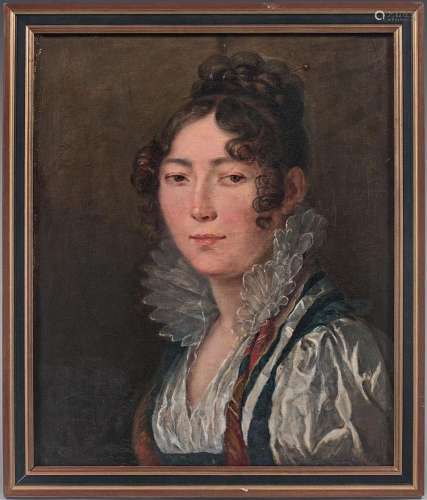 Portrait de femmeSur sa toile d'origine.45,5 x 38 cm(Acc...