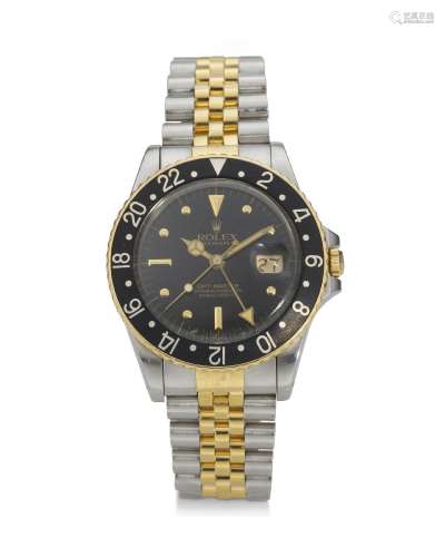 ROLEX, REF. 16753, GMT MASTER, AN 18K YELLOW GOLD AND STEEL ...