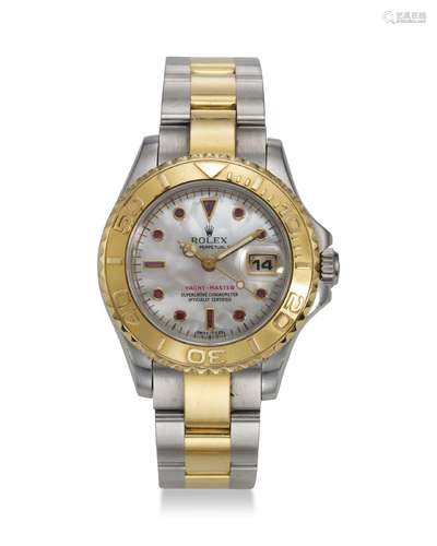 ROLEX, REF. 69623, YACHT-MASTER, A STEEL AND 18K YELLOW GOLD...