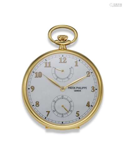 PATEK PHILIPPE, REF. 972/1J-010, AN 18K YELLOW GOLD OPEN-FAC...