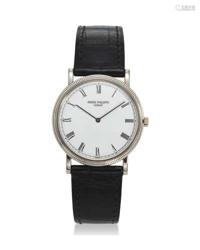 PATEK PHILIPPE, REF. 3520DG-011, CALATRAVA, AN 18K WHITE GOL...