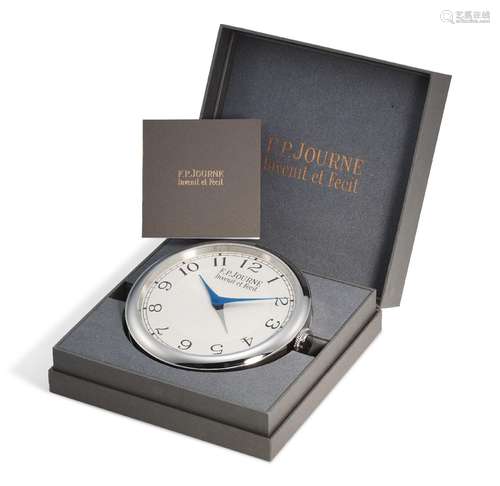 F.P. JOURNE, ALARM CLOCK SOUVRAINE, A FINE DESK CLOCK WITH A...