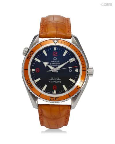 OMEGA, SEAMASTER PLANET OCEAN, A STEEL WRISTWATCH WITH DATE