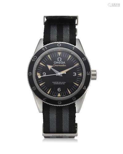 OMEGA, SEAMASTER, “SPECTRE”, A STEEL WRISTWATCH WITH CENTER ...