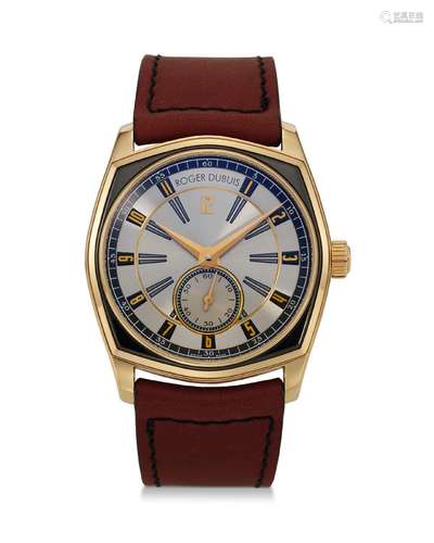 ROGER DUBUIS, EXCALIBER, AN 18K PINK GOLD WRISTWATCH WITH SU...