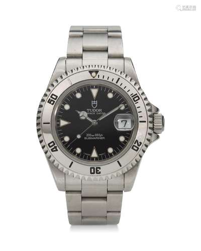 TUDOR, REF. 79190, SUBMARINER, A STEEL DIVER’S WRISTWATCH WI...