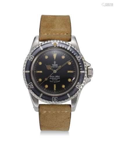 TUDOR, REF. 7928, SUBMARINER, A STEEL WRISTWATCH WITH POINTE...