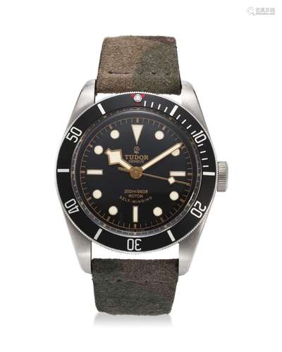 TUDOR, REF. 79220, BLACK BAY, A STEEL AUTOMATIC WRISTWATCH C...