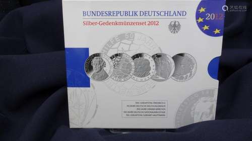 SILVER COMMEMORATIVE COIN SET 2012