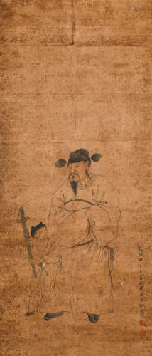CHINESE INK PAINTING, TABLET FIGURES