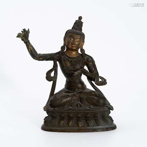 清代文殊菩萨造像 A statue of Manjushri in Qing Dynasty