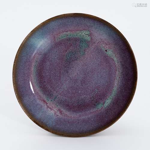 金代钧窑紫斑盘 A plate with purpura from Jun ware in Jin Dyn...