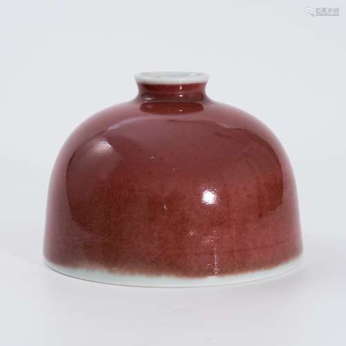 清代红釉太白尊 A red glaze bottle in Qing Dynasty