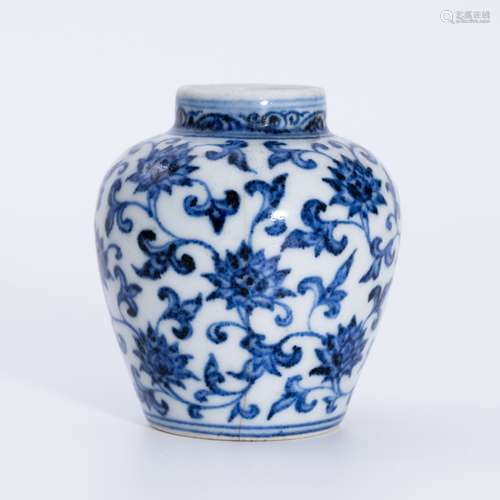 明代青花罐 A underglaze blue jar in Ming Dynasty