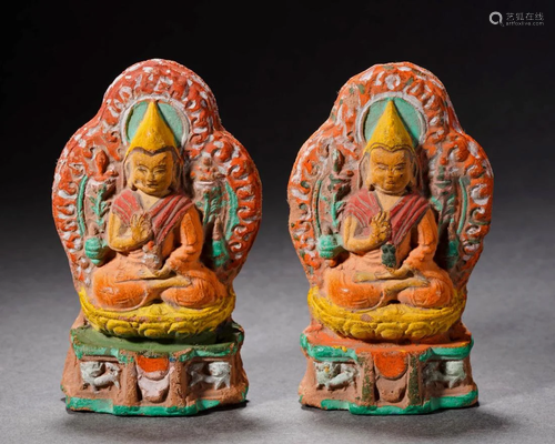 Pair Tibetan Tsa-tsa