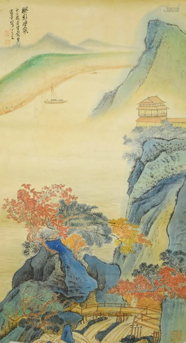 A Chinese Painting By Xie Zhiliu