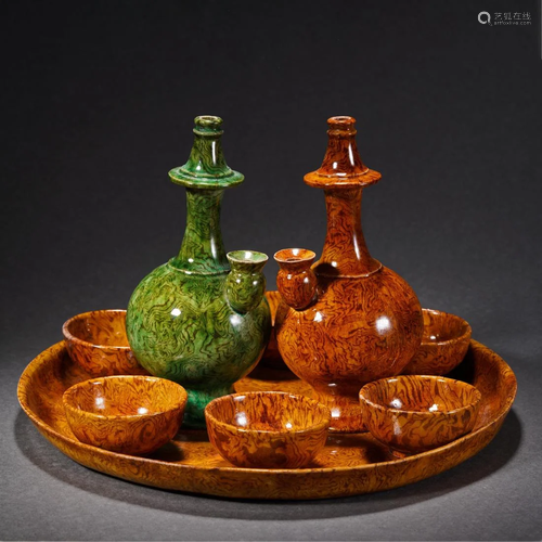 A Set of Chinese Pottery Table-wares