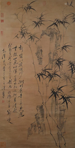 A Chinese Scroll Painting By Zheng Banqiao