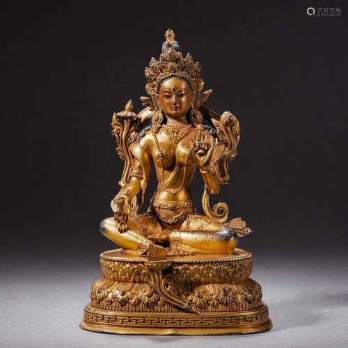 A Tibetan Bronze Figure of White Tara