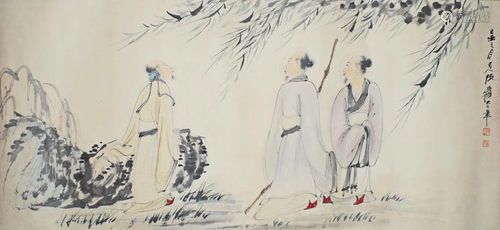 A Chinese Painting By Zhang Daqian