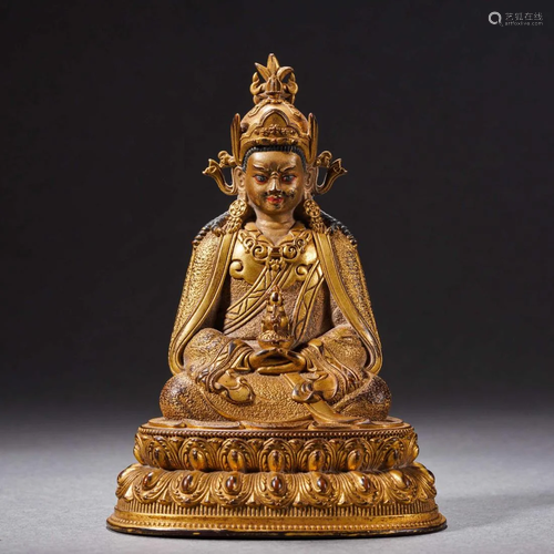 A Tibetan Bronze Figure of Padmasambhava