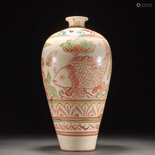 A Chinese Cizhou-type Vase Meiping Song Dyn.