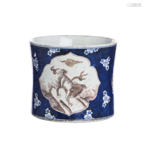Chinese porcelain 'Qylin' Bruspot. Guangxu