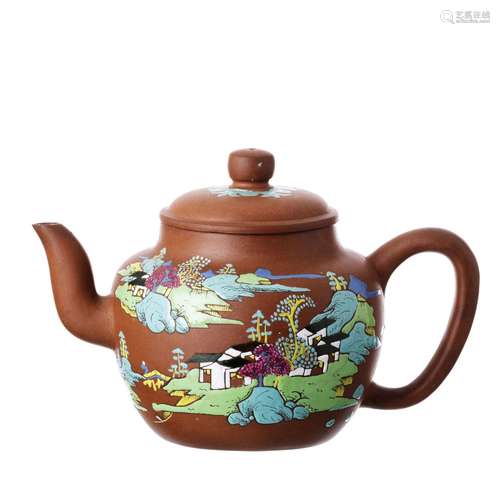 Large ceramic teapot from Yixing, Tongzhi