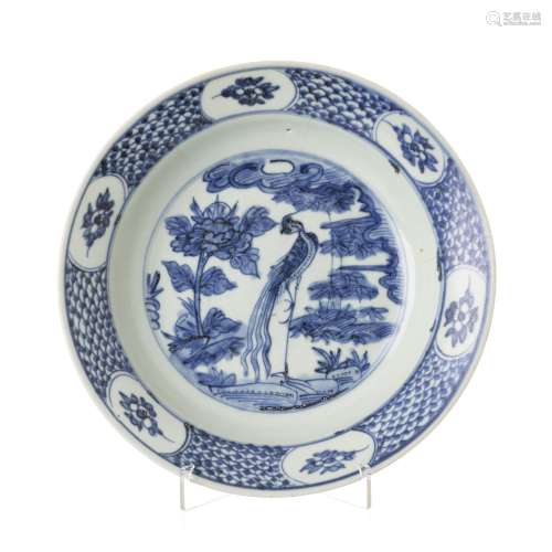 Chinese porcelain Swatow phoenix plate
