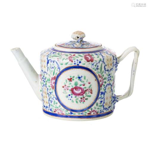 Chinese porcelain 'flowers' teapot
